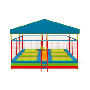 Trampoline de plein air à Six lits, parc mobile avec toit, amusant pour enfants - Product Image 2