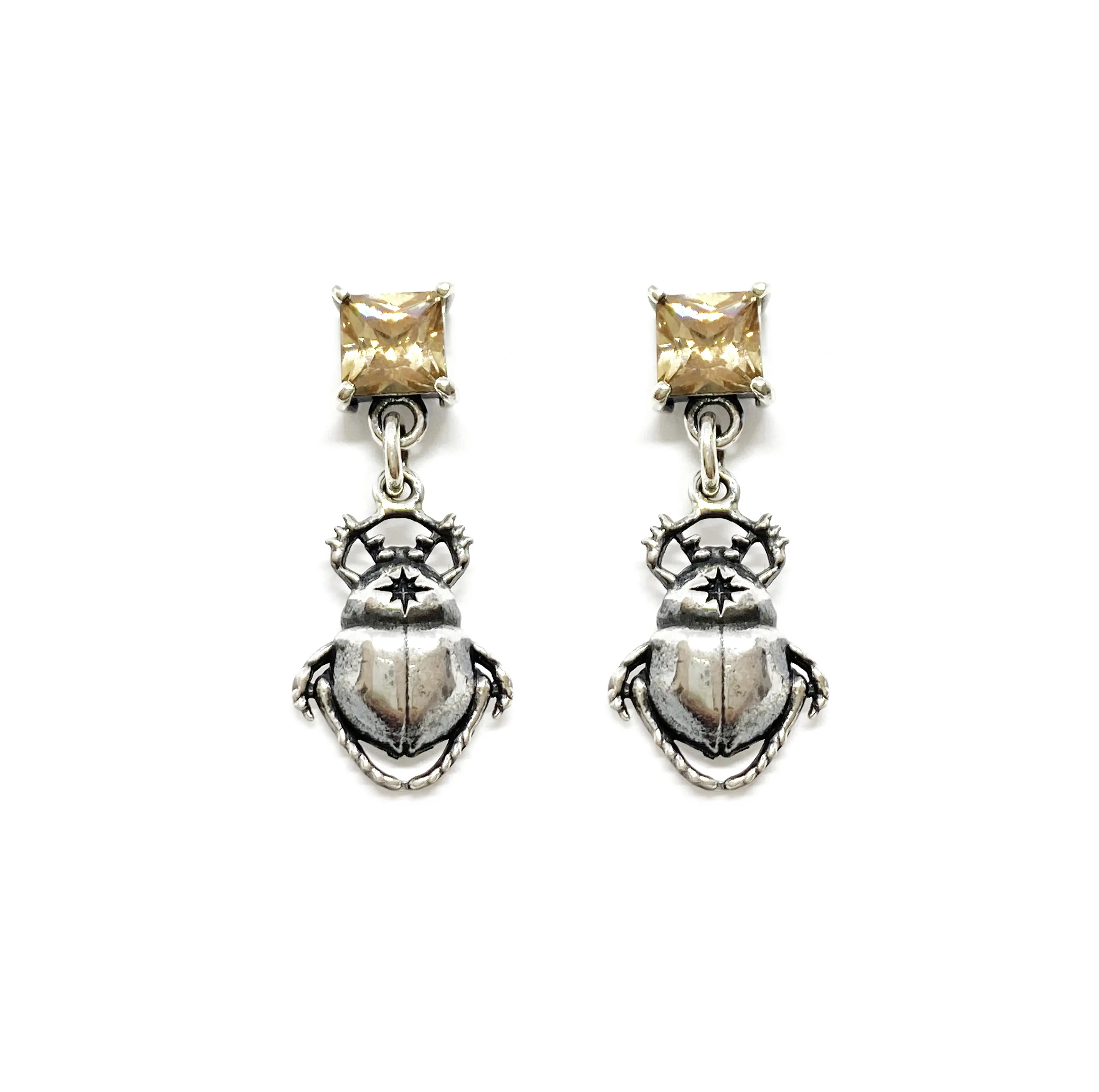 Top quality Italian Beetle Drop earrings made by 925 sterling silver for fashion events