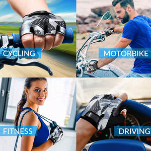 Guantes de Ciclismo de medio Dedo de alta calidad Guantes antideslizantes y a prueba de golpes para montar en bicicleta de montaña con función transpirable - Product Image 5