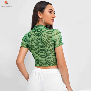 Crop top léger et décontracté pour femmes, design basique, élégant, respirant, crop tops d'été, vêtements de mode pas chers pour femmes - Product Image 2