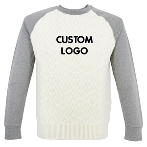 Sudadera deportiva de gran tamaño para hombre, jersey de cuello redondo liso, de alta calidad, venta al por mayor - Product Image 4