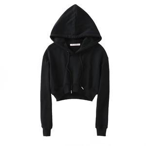 Sweat à capuche pour femme, sweat-shirt design personnalisé de haute qualité, haut court - Product Image 2