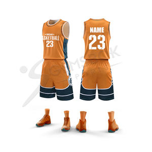 ชุดเครื่องแบบบาสเก็ตบอลของผู้ชาย,ชุดเครื่องแบบบาสเก็ตบอลที่หรูหราแห้งเร็วสวมใส่สบายพิมพ์ลายได้ตามต้องการ - Product Image 3