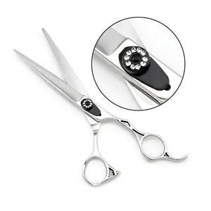 自有品牌来样定做钢美发剪刀剪沙龙剪刀手测试定制标志