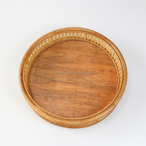 Bandeja de ratán con madera, nuevo diseño hecho en Vietnam, venta al por mayor - Product Image 2