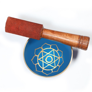 Productos curativos Chakra Cuenco de Canto de Chakra grabado | Comprar ahora piedras naturales Cuenco de Canto de Chakra de garganta para Decoración - Product Image 1