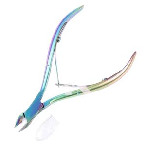 Pince à ongles en acier inoxydable avec logo personnalisé professionnel 16 mâchoires en argent Double ressort 4mm mâchoires revêtement en titane cuticule soins personnels - Product Image 1