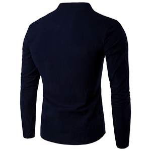 Polo manches longues homme, maillot de corps décontracté et respirant à séchage rapide, coupe Slim, avec votre Logo personnalisé - Product Image 6