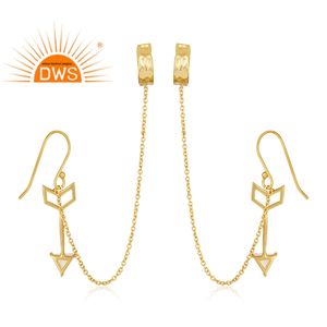 925 argent Sterling naturel arc-en-ciel lune pierre gemme oreille manchette boucle d'oreille pour les femmes bijoux pour les femmes cadeau pour elle - Product Image 3