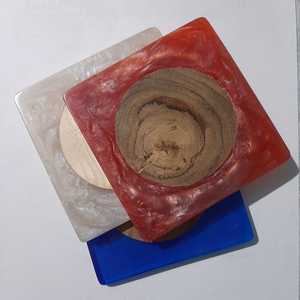 High Quality Modern Design Wood Coaster for Kitchen Office Living Wedding/Party/New Year's Celebration-for Restaurants Hotels - Product Image 1