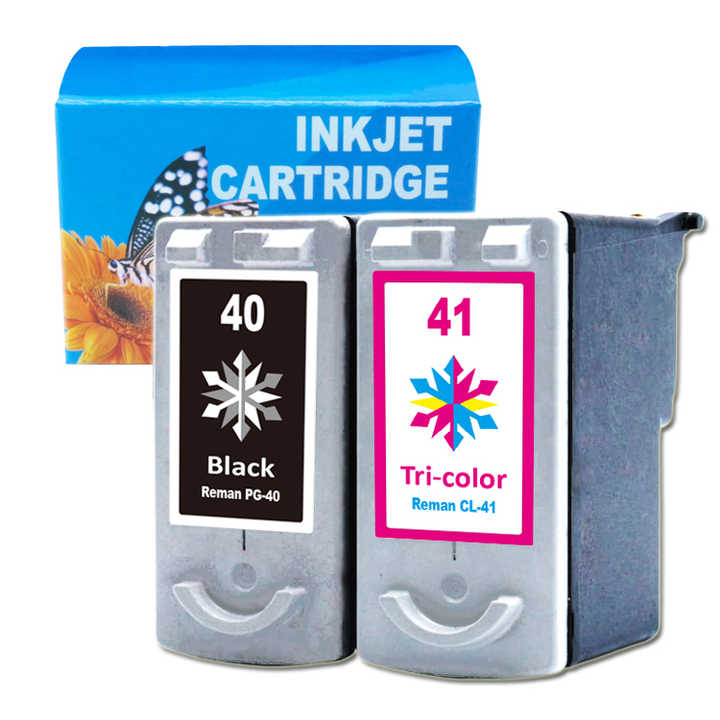 Remanufactured Refill Thermal PG40 CL41 Ink Cartridges for Canon Printer MP460 MP470 MX308 MX310 MX318