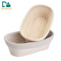 Ensemble complet de paniers de levage en rotin écologique, fabriqués à la main, pour la fermentation du pain, destiné aux restaurants - Fourniture directe usine