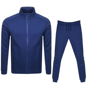 Vêtements d'hiver décontractés pour hommes 100% coton survêtements avec manches longues doux polaire et deux poches grande taille en gros - Product Image 1