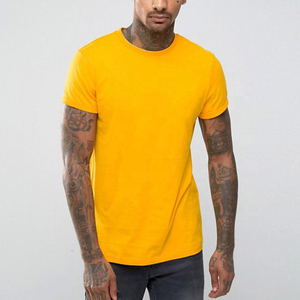 New style custom Printing logo O-Neck slim fit gym T shirt for Men - Product Image 4