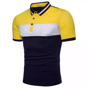 2025 printemps été nouveau de haute qualité hommes hauts rayé à manches courtes T-shirt coton Section mince affaires revers hommes Polo chemise - Product Image 1