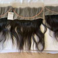 Perruques Frontales en Dentelle Naturelle Vierge Transparente HD Pleine pour Femmes Noires, Cheveux Vierges Bruts en Gros