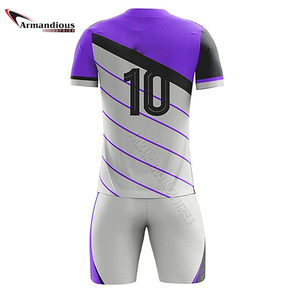 Conjunto de Camisetas de Fútbol Unisex para Adultos, Personalizables con Nombre de Equipo, Secado Rápido, Transpirables, 100% Poliéster, para Uniformes de Fútbol - Product Image 3