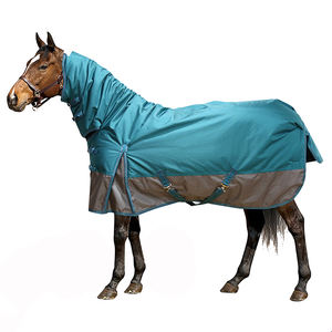 Manta para Caballo Transpirable 1680D, Manta de Invierno Rellena de Algodón con Cuello Desmontable, Fabricada en India - Product Image 1