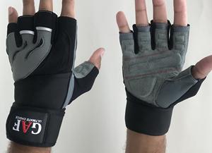 GAF Finger Less Guantes deportivos Guantes de levantamiento de pesas Guantes de gimnasio antideslizantes transpirables para hombres y mujeres - Product Image 4