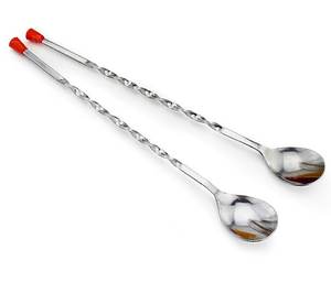 Cuillère en acier de haute qualité pour restaurant et bar mélange de cocktails cuillère en acier inoxydable long manche au meilleur prix - Product Image 4