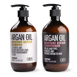 500ML Natural Argan Oil Moisturizes and Protects Scalp Shampoo And Conditioner