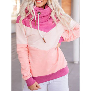 ชุดเดรสแขนยาวมีฮู้ดสำหรับผู้หญิง,ชุดฤดูหนาวมีฮู้ดสำหรับผู้หญิงมีสไตล์พิมพ์โลโก้และสีตามสั่ง - Product Image 4