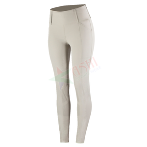 กางเกงขี่ม้าซิลิโคนสำหรับผู้หญิงเลกกิ้งหนังแฟชั่นสำหรับขี่ม้า - Product Image 1