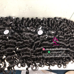 Raw 10A 12A cabello humano virgen sin procesar cutícula ondulada natural alineada vendedores de cabello Remy de tejido brasileño camboyano - Product Image 1