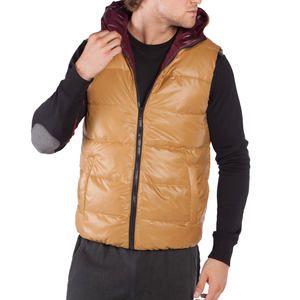 แจ็กเก็ตแบบมีซิปปิดแขนกุดสำหรับผู้ชายเสื้อแจ็คเก็ตคอตั้งระบายอากาศได้ดีกันลมไซส์ใหญ่เสื้อผ้าแนวสตรีทพร้อมโลโก้ตามสั่ง - Product Image 1