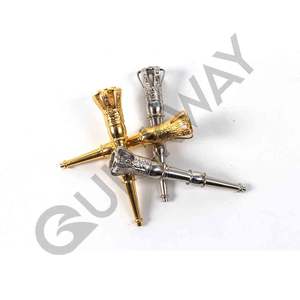 Aiguillettes en coton OEM avec uniformes confortables en soie personnalisés Aiguille d'épaule Pointe en métal Aiguillettes d'épaule - Product Image 5