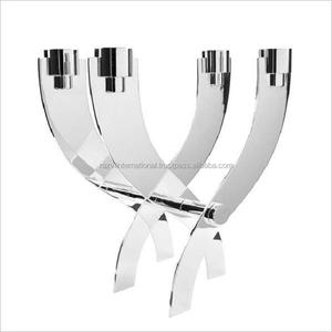 Portavelas de aluminio hecho a mano, Metal pulido brillante decorativo para decoración del hogar o evento de Pascua para venta de bodas - Product Image 6