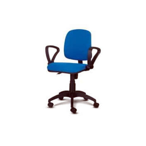 Silla de oficina de tela con respaldo medio - Product Image 1