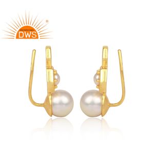 ธรรมชาติมุกหินสตั๊ดต่างหูสเตอร์ลิงต่างหูสตั๊ดเครื่องประดับผู้ผลิต - Product Image 3