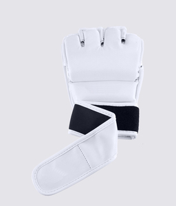 Guantes DE LUCHA MMA blancos directos de fábrica para hombres y mujeres El mejor material Impresión de diseño personalizado para precios de fitness - Product Image 3