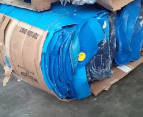 Recycelte HDPE Blue Drum Scraps/Flakes zu verkaufen