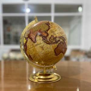 Rotating Vintage Classy Design Globe with Stand Metal Elegant Rotating Globes for Decor and Gifting Suppliers India - Product Image 3