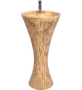 Seltos 606 Lavabo moderno de una pieza 460x460x810mm Sanitario de cerámica Sifón montado en el suelo de doble descarga Excelente hecho - Product Image 2