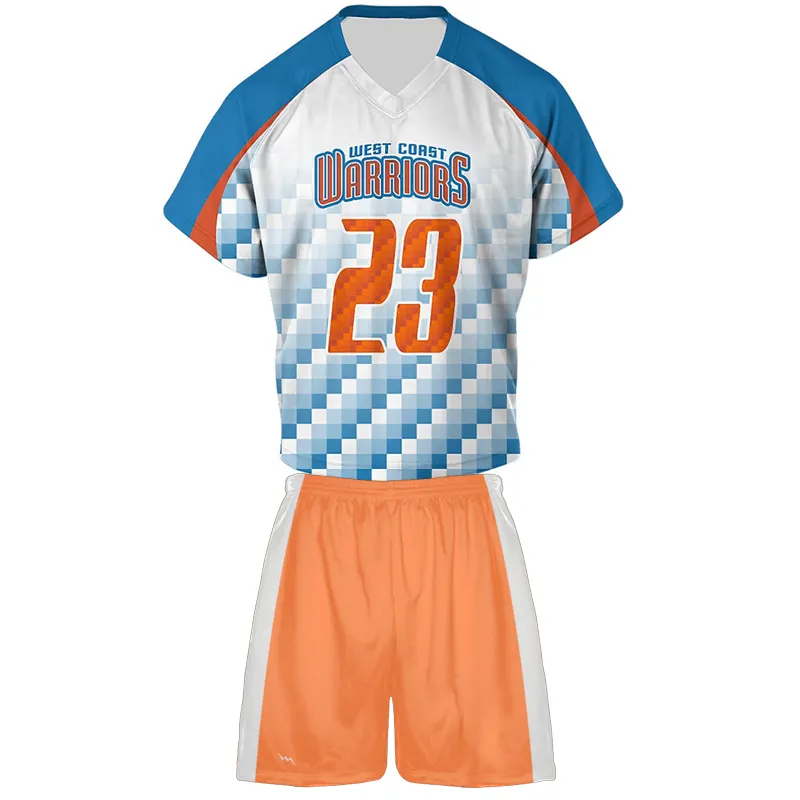 Gemaakt In Pakistan Fabrikant Nieuwe Sublimatie Lacrosse Uniform Sport Team Wear Voor Mannen Top Design Sublimatie Lacrosse Uniform