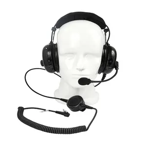 General Industry Noise Reduction Rugged Air General Aviation Pilot Headset for Radio Model