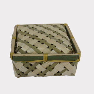 Corbeille de fruits en bambou écologique pour le stockage de cuisine Logo imprimé couleur alimentaire artisanat avec taille de Type d'origine conviviale - Product Image 1