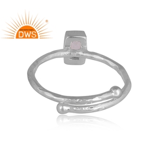 Latest Design Fine Sterling Silver Natural <b>Crystal</b> Quartz Gemstone Stackable <b>Ring</b> Jewelry For Women Gift For Her - Product Image 4