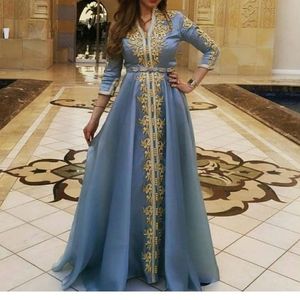 ---- TRENDY-NEW--CAFTAN robe avec belle-embellie en cristal perles de verre pierre travail-pour-fête-usure et de mariage-2021 - Product Image 1