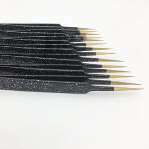 ใหม่แหนบต่อขนตาสีดำตรงแหนบสแตนเลสแบบกำหนดเองสำหรับการต่อขนตาโลโก้นำเสนอขนมิงค์ - Product Image 3