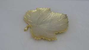 จานผลไม้แห้งจานเสิร์ฟอาหารจานพิเศษชุบนิกเกิล/ชุบทองขัดเงาดีไซน์โบราณลวดลายจานผลไม้ - Product Image 3