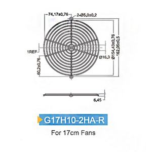 STK Stainless Steel Finger Guard G17H10-2HA-R for Axial <b>Fan</b> 17cm with 3-Year Warranty - Product Image 2