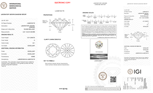 Offre Spéciale 3.01 H SI1 naturel blanc haute synthétique diamant collier laboratoire créé certifié IGI excellente valeur vente directe - Product Image 2