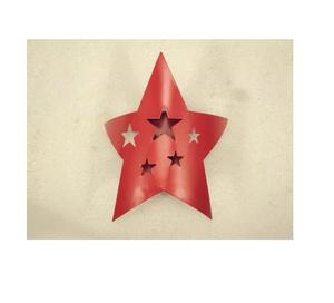 Iron Hanging <b>Star</b> T-Light <b>Candle</b> <b>Holder</b> with glass votive - Product Image 3