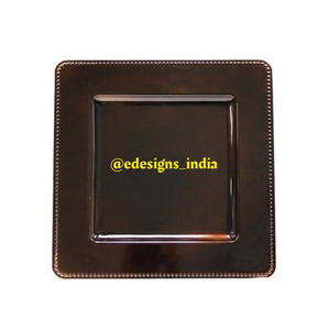 Plaque de chargement en métal au Design Unique, haute qualité, vente en gros, sous-assiette, couleur personnalisée, prix bas, plateau de service de luxe - Product Image 1