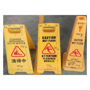 Señal de advertencia de piso húmedo de inyección de plástico de <span class=keywords><strong>segunda</strong></span> <span class=keywords><strong>mano</strong></span> Molde usado de señal de precaución - Product Image 1