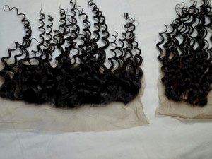 Indian Raw 4x4 Extensiones de cabello frontal personalizadas Rizado profundo Partida libre 13 6 Encaje completo Transparente Venta al por mayor Estilo caliente - Product Image 3